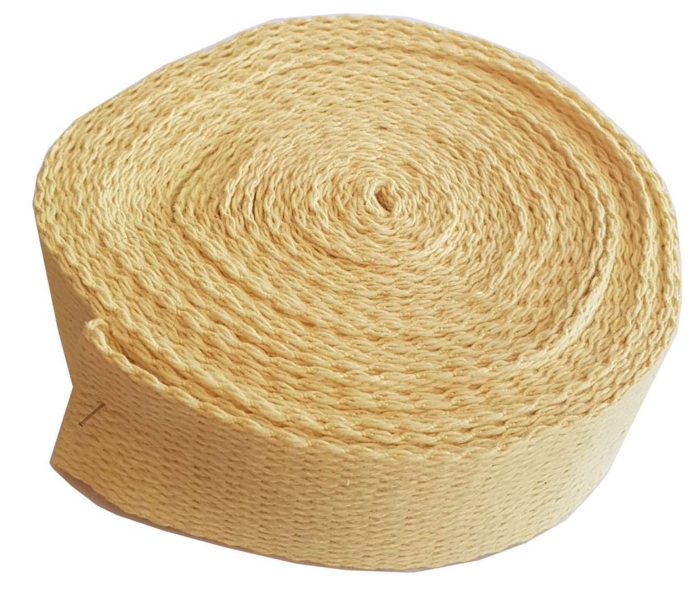 Meche kevlar aramide largeur 50 mm longueur rolleau 3 metres