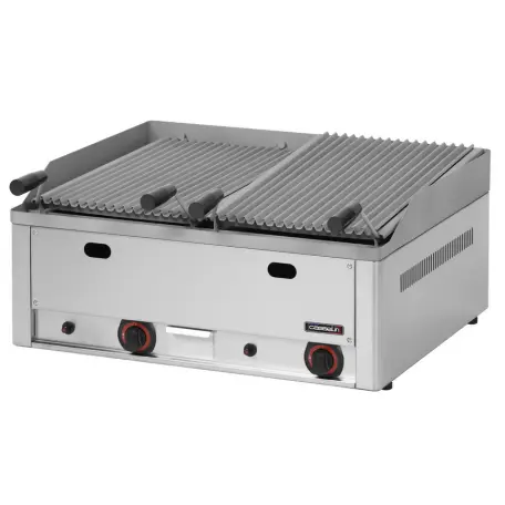 Grill à pierre de lave double