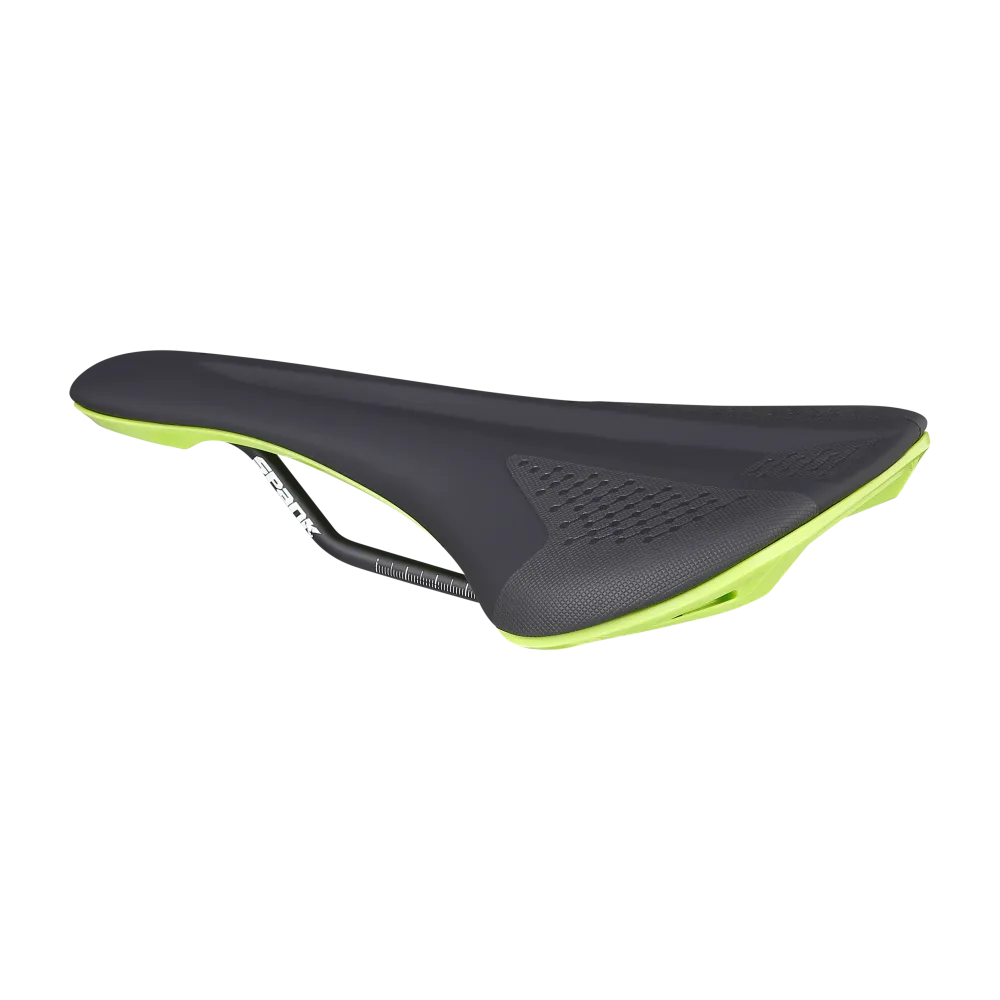 Selle SPANK SPIKE 160 Cuir Rails CrMo Vert – Image 2