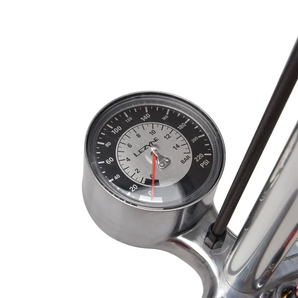 Pompe à Pied LEZYNE CNC FLOOR DRIVE Argent – Image 2