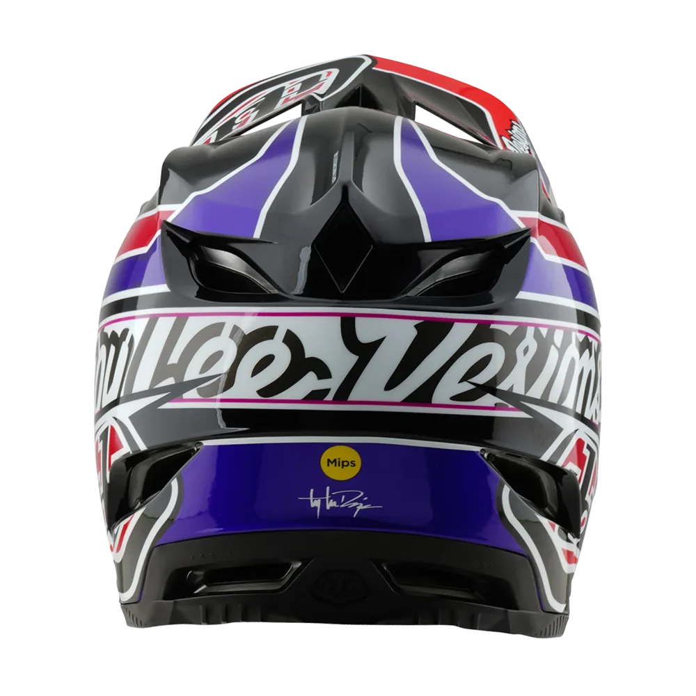 Casque VTT TROY LEE DESIGNS D4 POLYACRYLITE MIPS LINEAR Noir – Image 3