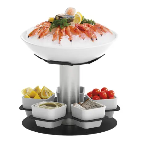Présentoir à fruits de mer rotatif