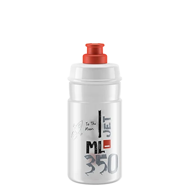Bidon ELITE JET Transparent Logo Rouge
