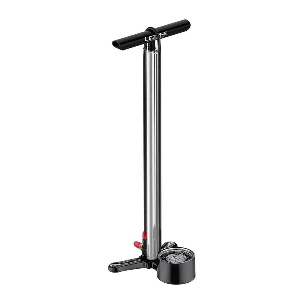 Pompe à Pied LEZYNE CNC FLOOR DRIVE Argent