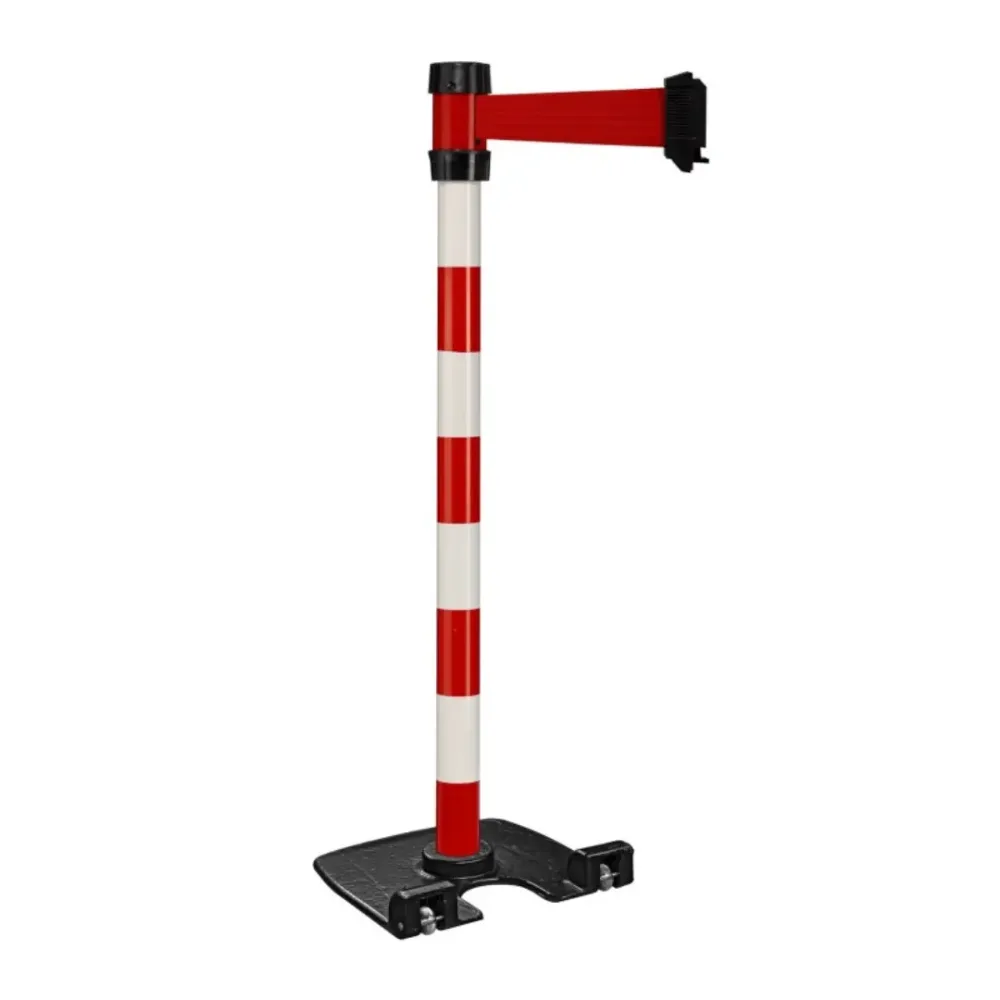 Poteau à sangle intérieur premium base lourde à roulettes – Image 3