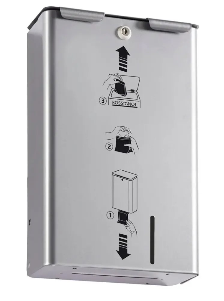 Distributeur et poubelle féminine murale 10L – Image 2
