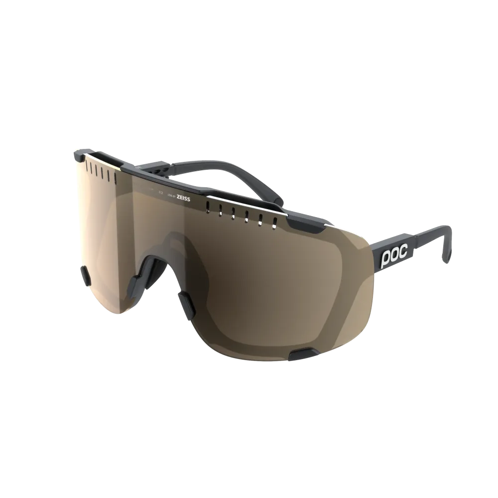 Lunettes POC DEVOUR WF + Noir Verre Clarity Trail Partly Sunny Silver