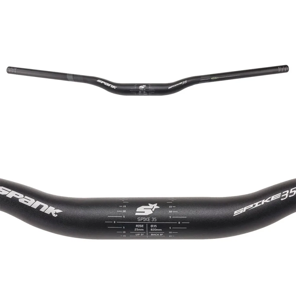 Cintre SPANK SPIKE 35 VIBROCORE Rise 25mm 820mm Noir – Image 3