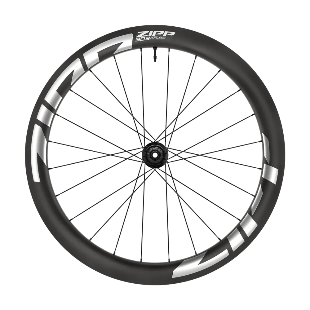 Roue Avant ZIPP 303 XPLR S Tubeless Ready (Center Lock) Noir/Blanc