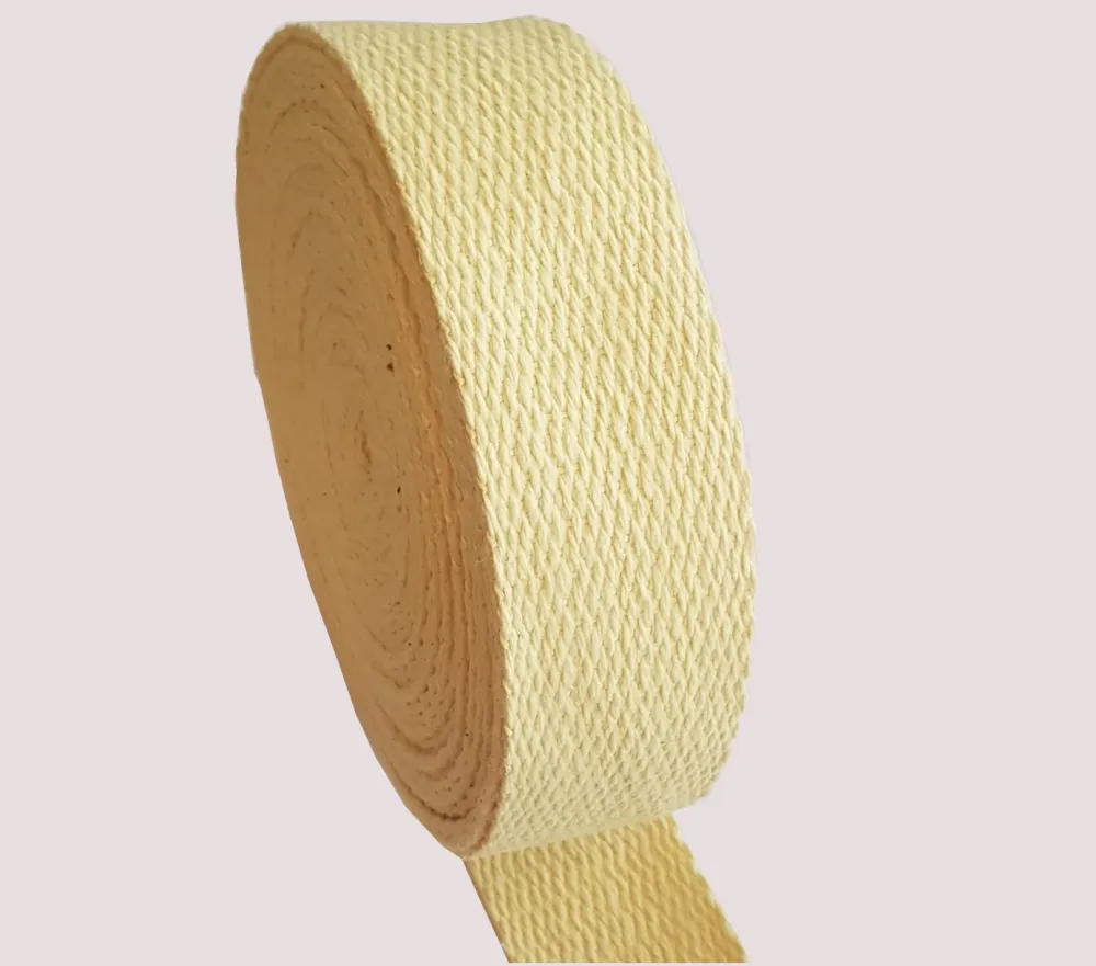 Meche kevlar aramide largeur 50 mm longueur rolleau 50 metres