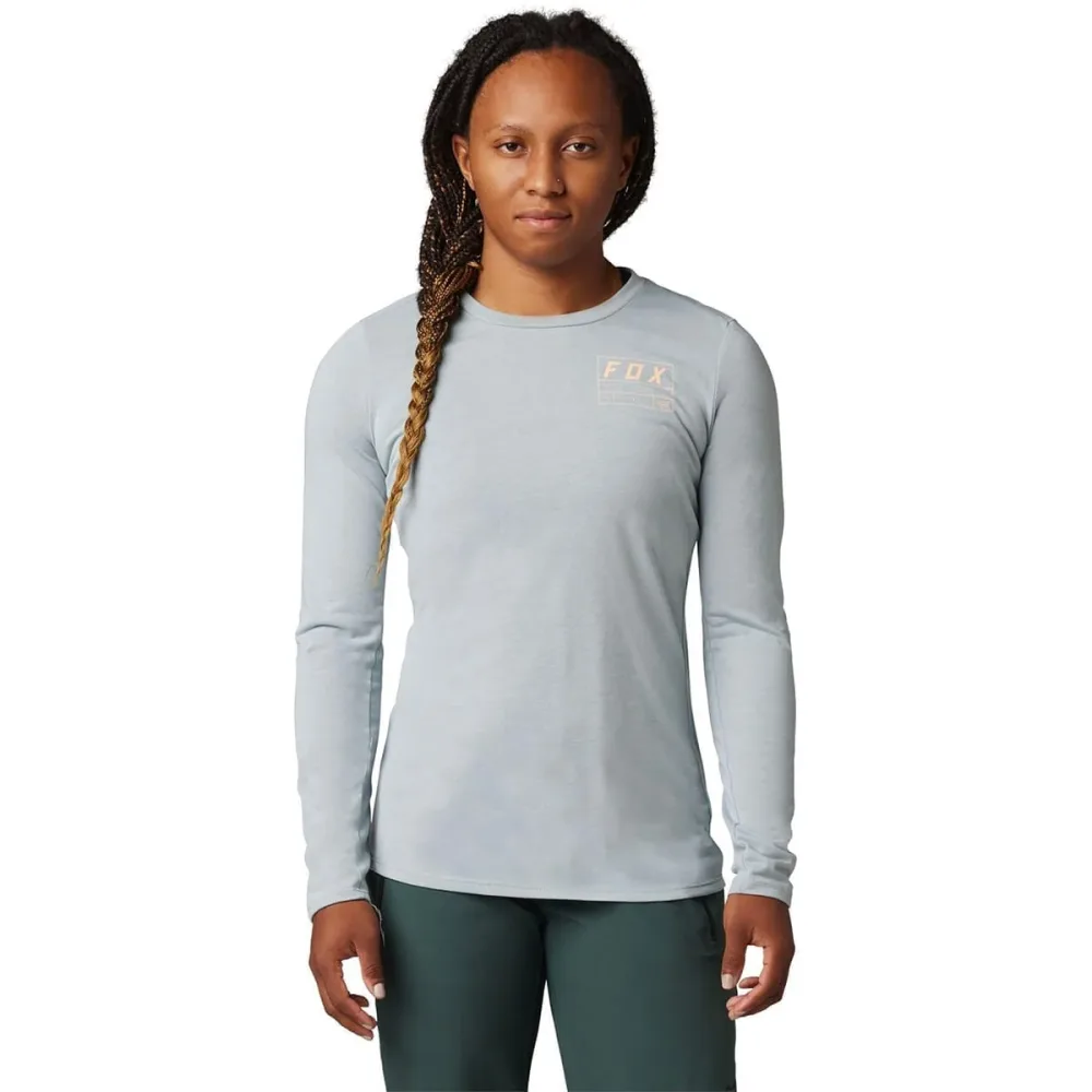Maillot FOX RANGER DR Femme Manches Longues Bleu clair