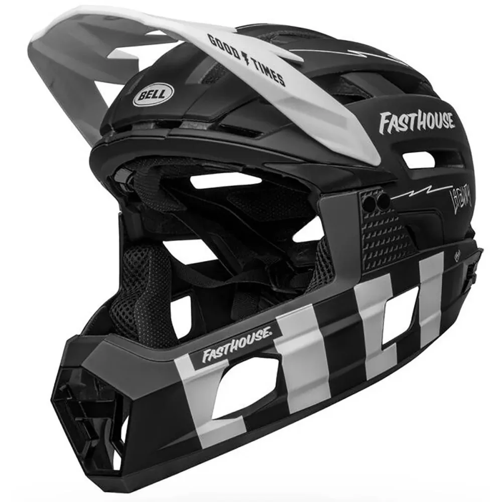 Casque VTT BELL SUPER AIR R MIPS FASTHOUSE Noir/Blanc Casque VTT BELL SUPER AIR R MIPS FASTHOUSE Noir/Blanc