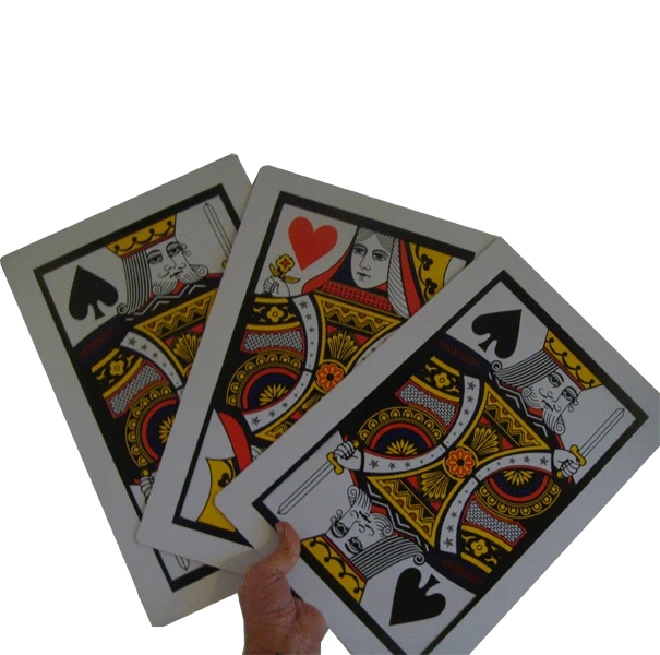 Trouver la dame ( 3 cartes xxl)