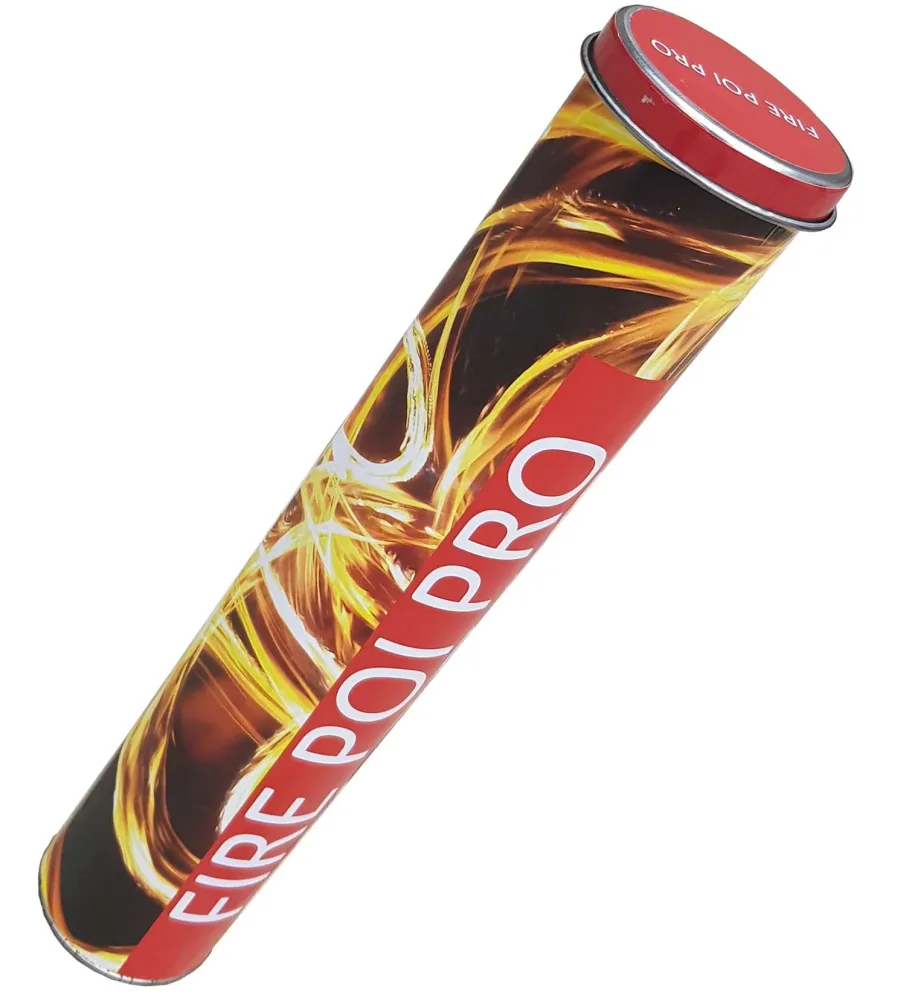 Paire de Bolas de feu pro Double + Extincteur - Mèches Kevlar 4 x 5cmx75cm - Double Poignées - Emerillon à roulement - maillon rapide - chaîne soudée – Image 2