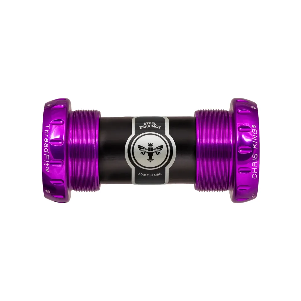 Boîtier de Pédalier CHRIS KING ThreadFit 24 68/73mm Violet Boîtier de Pédalier CHRIS KING ThreadFit 24 68/73mm Violet
