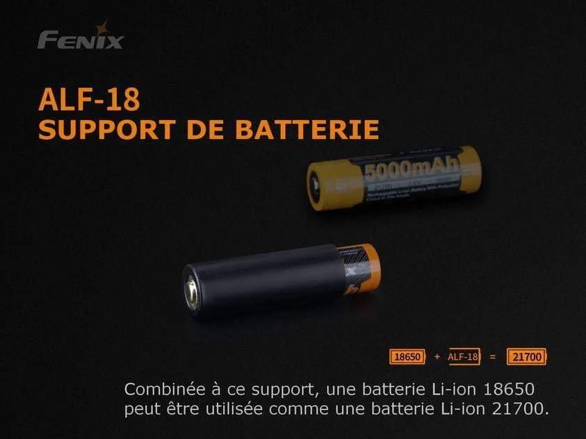 Fenix ALF-18 Convertisseur de batterie 18650 en 21700 – Image 3