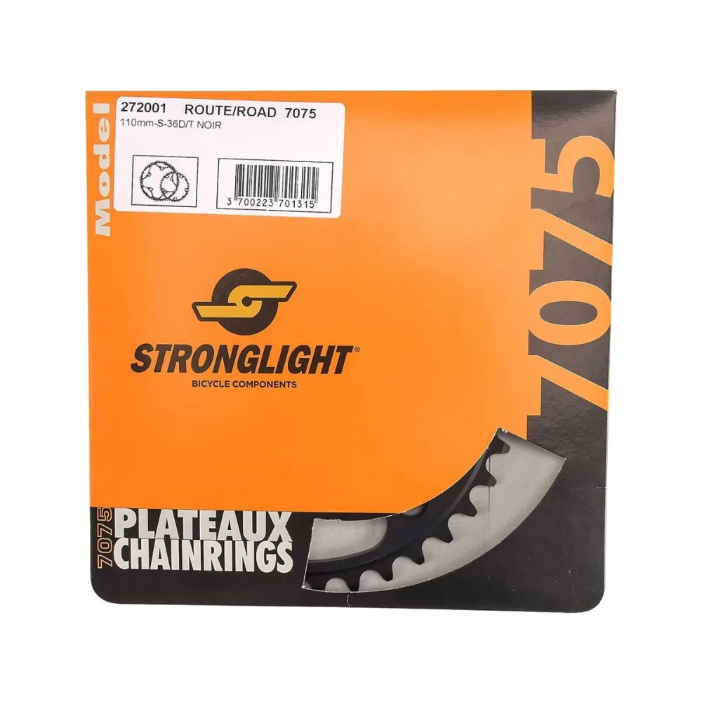 Plateau Intérieur 9/10V STRONGLIGHT ALU 7075 Type S 110mm Noir – Image 3