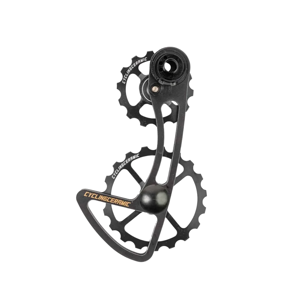 Chape de Dérailleur Oversize CYCLING CERAMIC pour Campagnolo 12V Méca Noir