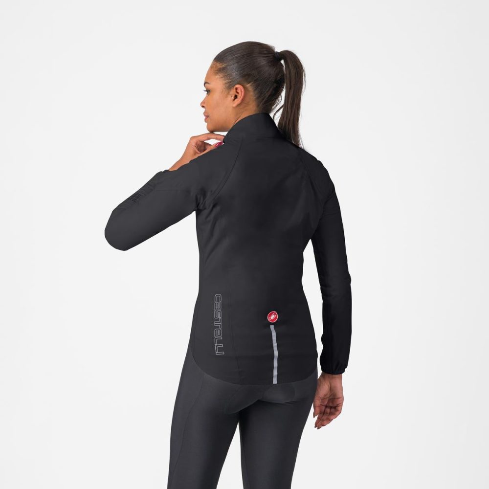 Veste CASTELLI EMERGENCY 3 RAIN Femme Noir – Image 2