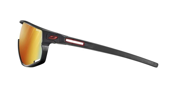 Lunettes vélo photochromiques Julbo Rush Noir Rouge REACTIV 1-3 Light Amplifier – Image 3