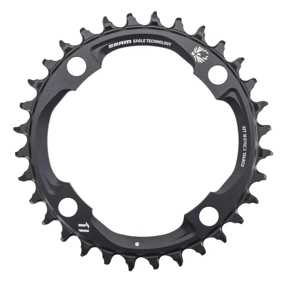 Plateau Mono SRAM EAGLE X-SYNC2 12V 4 Trous 104mm