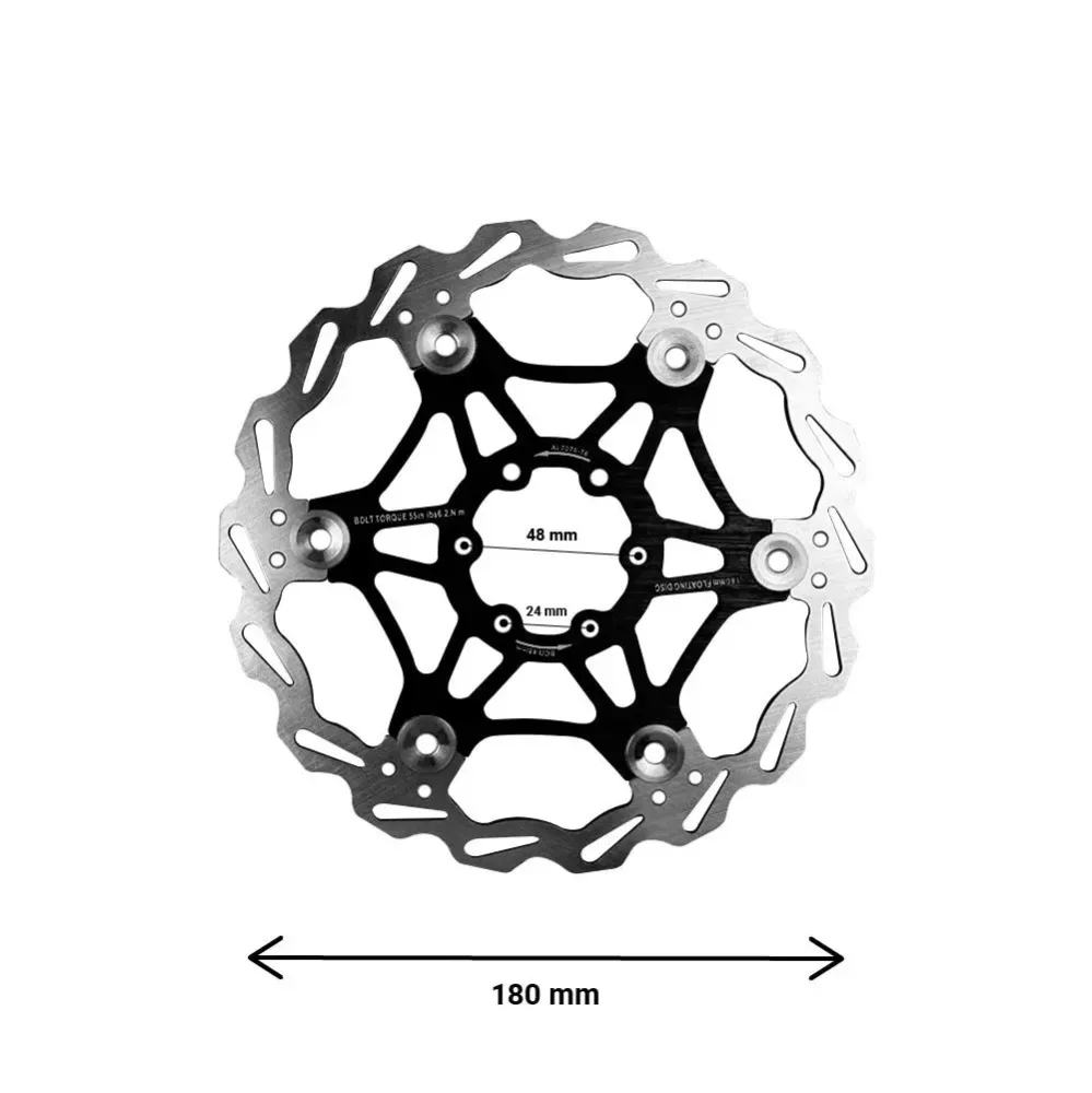 Frein Flottant 180mm pour Vélo et Trottinette – Image 3