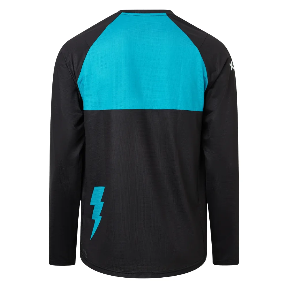 Maillot USWE BERG MTB Manches Longues Noir/Bleu – Image 3