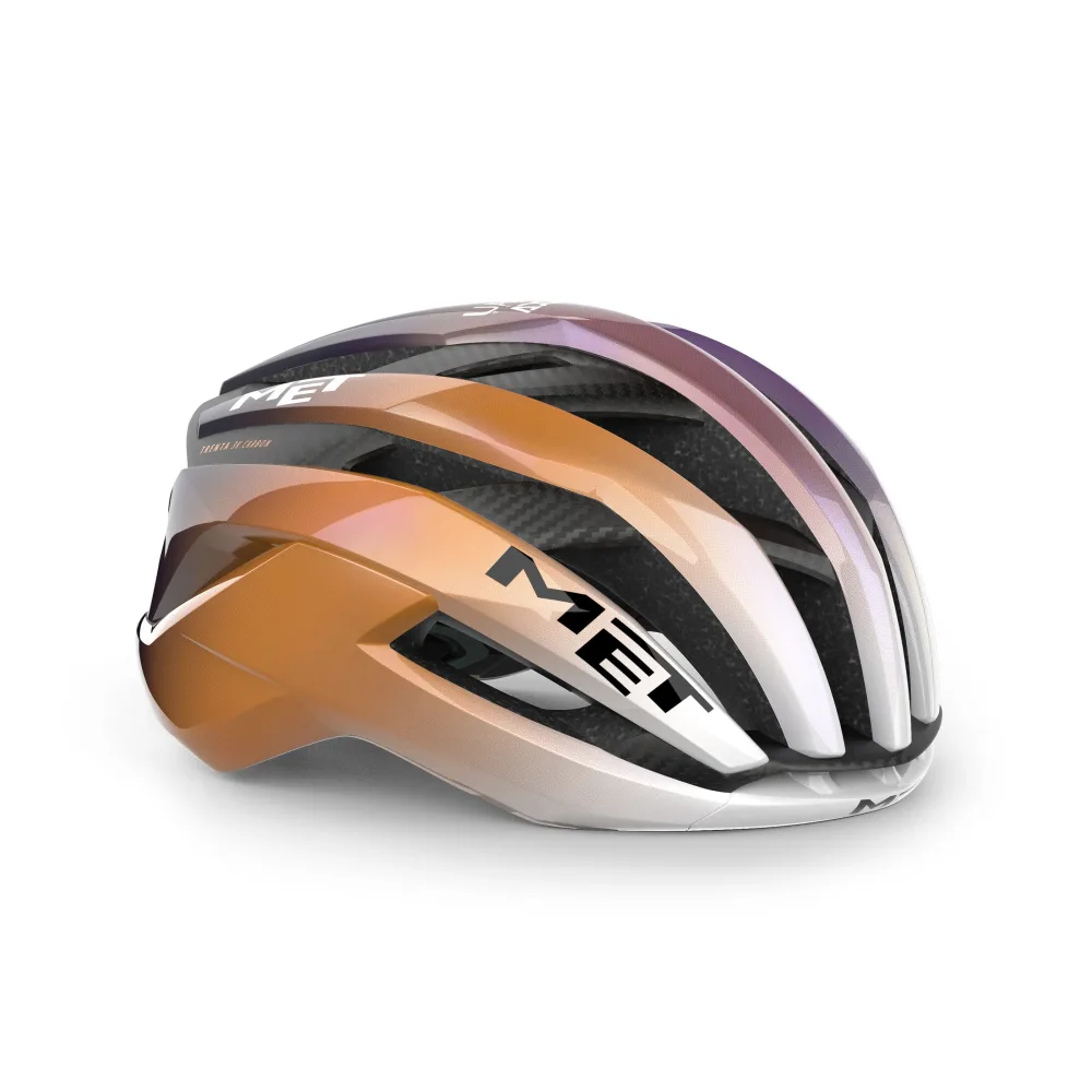 Casque Route MET TRENTA 3K CARBON MIPS UAE TEAM ADQ 2026 Violet/Orange