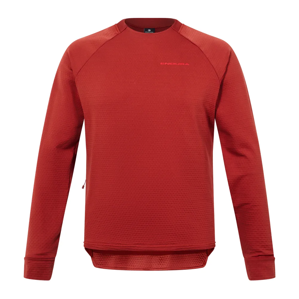 Maillot ENDURA SINGLETRACK FLEECE Manches Longues Brique