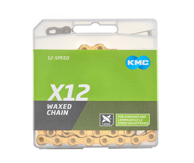 Chaîne 12V KMC X12 Waxed Ti-N Or – Image 2
