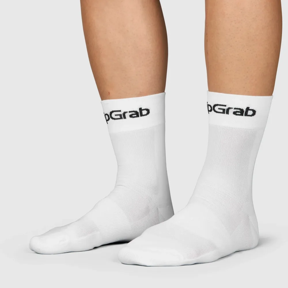 Chaussettes GRIPGRAB RIDE REGULAR Blanc – Image 2