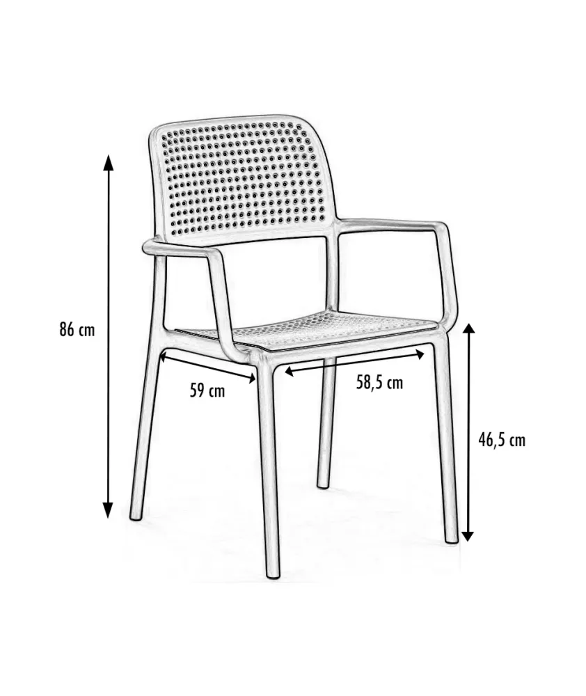 Fauteuil polypro Rap – Image 2