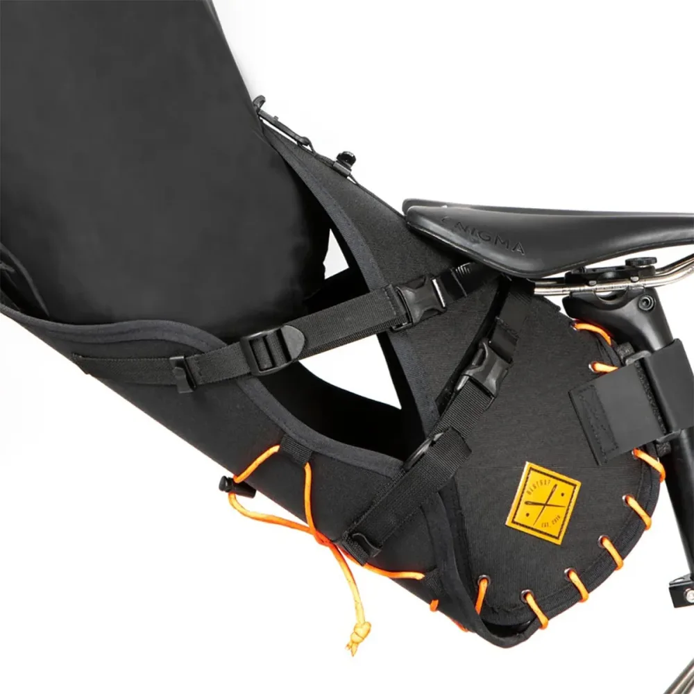 Sacoche de Selle RESTRAP SADDLE BAG 18 L Orange + DRY BAG Noir – Image 3