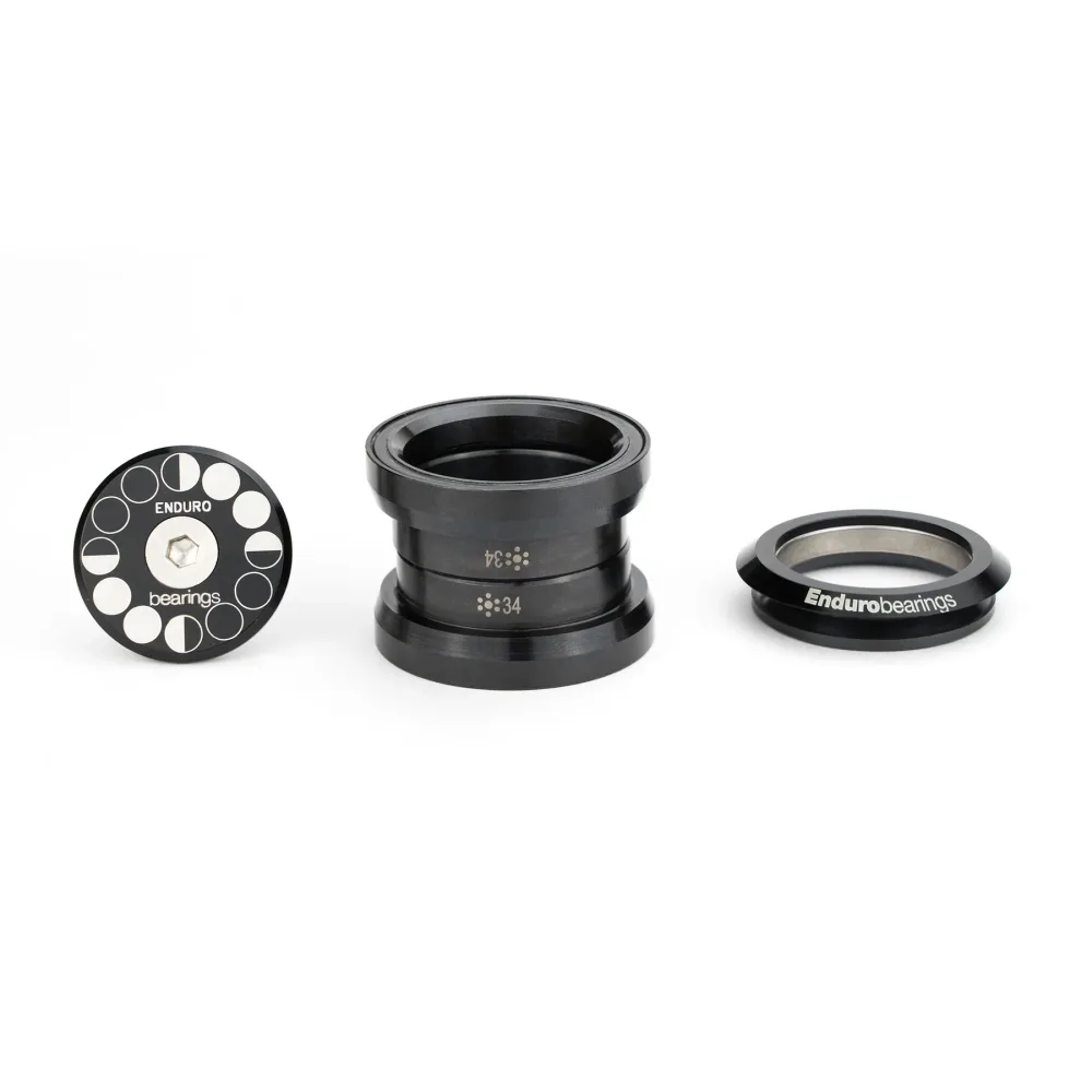 Jeu de direction Externe ENDURO BEARINGS 1"1/8 EC34/EC34 Black Oxide – Image 2