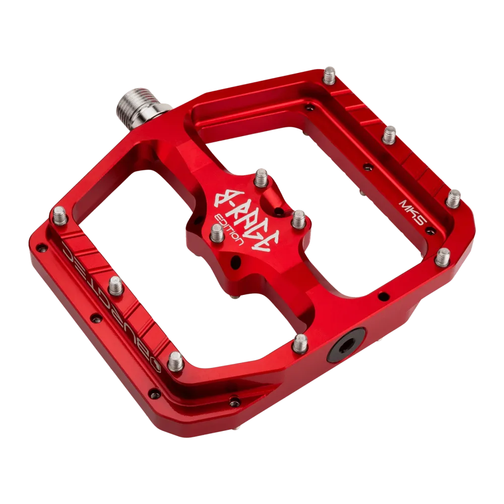 Pédales Plates BURGTEC PENTHOUSE FLAT MK5 B-RAGE EDITION Rouge