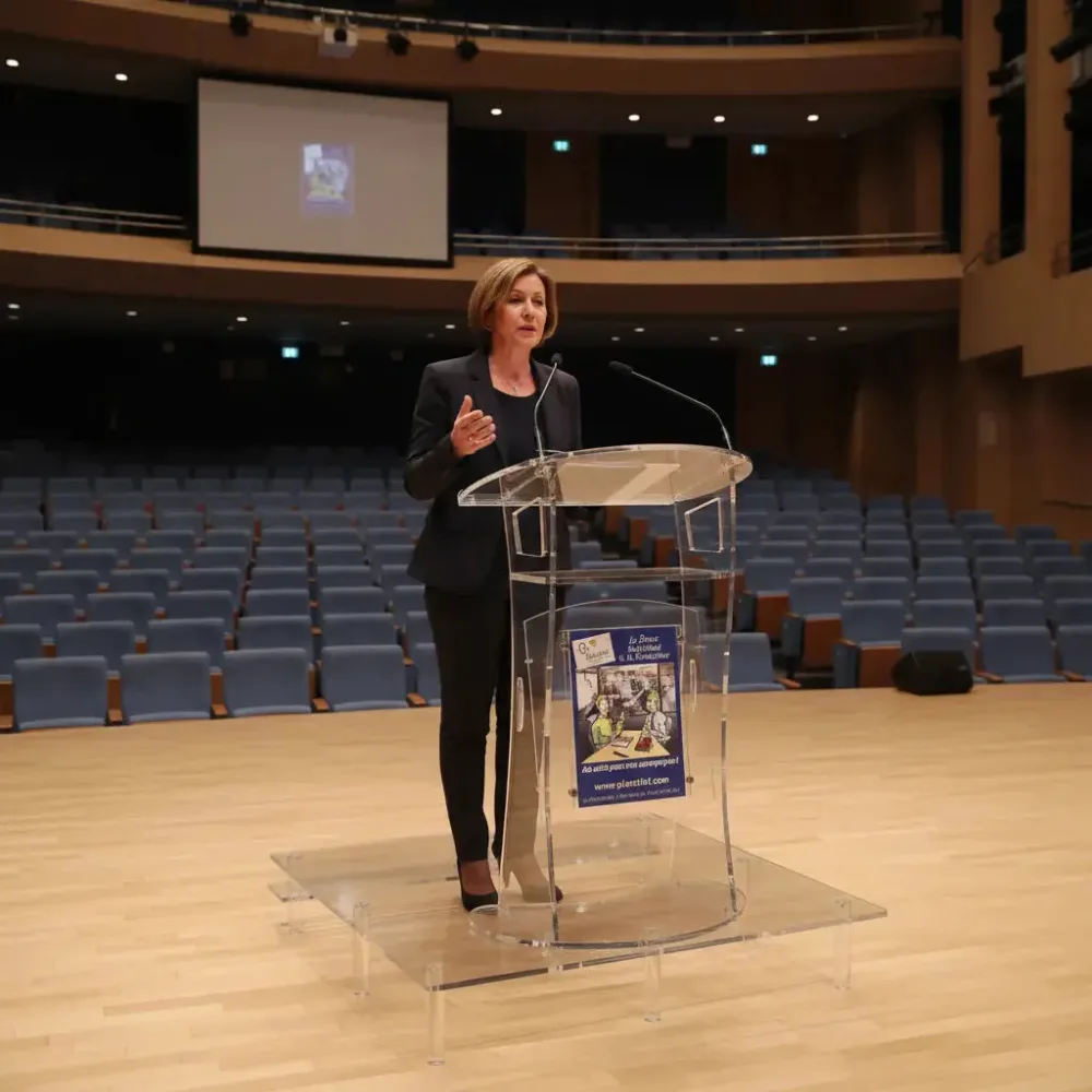 Podium plexiglas pour pupitre – Image 3
