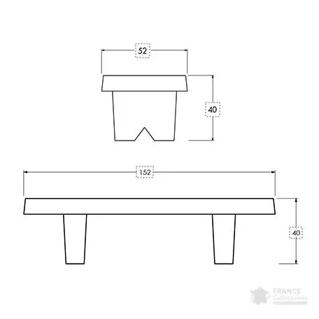Banquette béton sans souci – Image 3