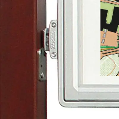 Vitrine aluminium et bois double face 2 X 27 feuilles A4 – Image 3