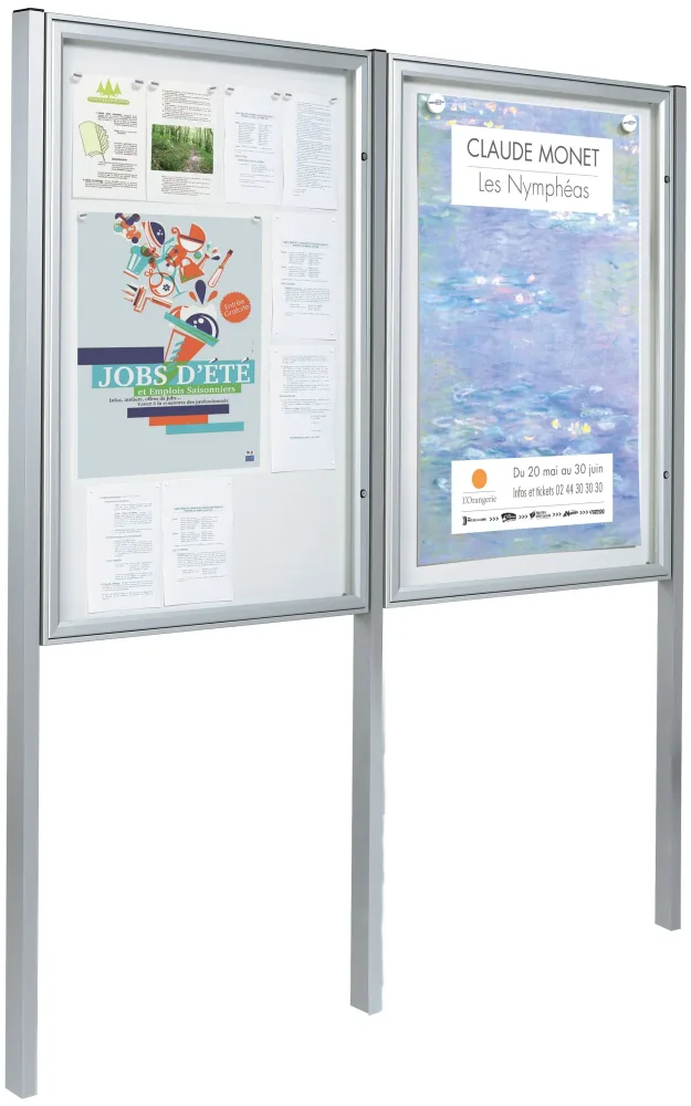 Vitrine Classique battante murale ou sur poteaux – Image 2