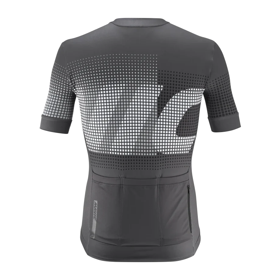 Maillot MAVIC AKSIUM GRAPHIC Manches Courtes Gris – Image 2