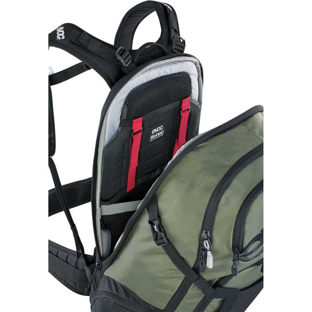 Sac à Dos avec Dorsale EVOC FR TOUR E-RIDE 30L Kaki – Image 3