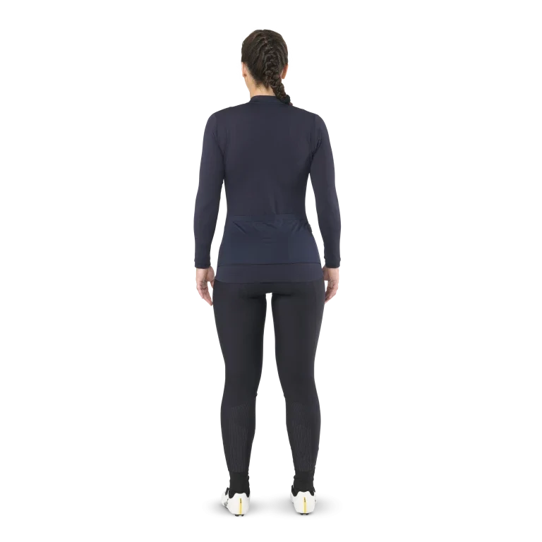 Maillot MAVIC AKSIUM Manches Longues Femme Bleu – Image 3