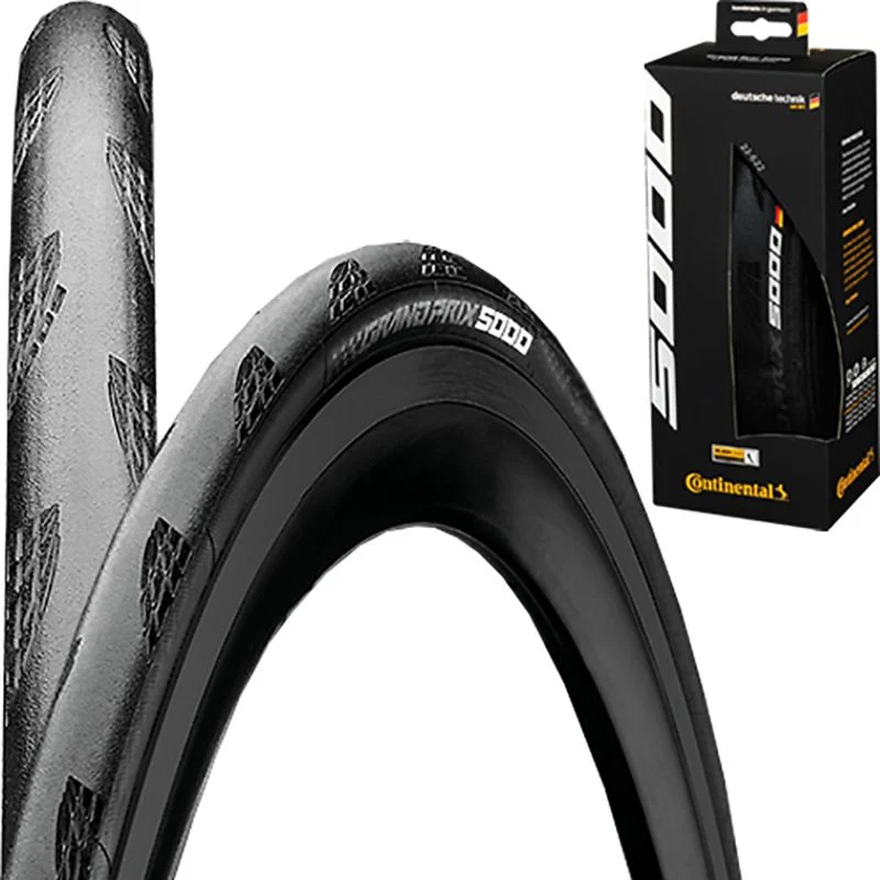 PACK 5 PNEUS CONTINENTAL GRAND PRIX 5000 700x32C SOUPLE NOIR 32-622
