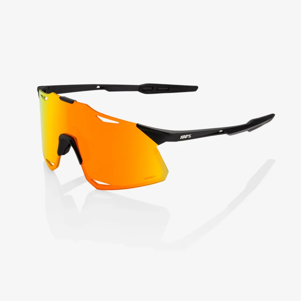 Lunettes 100% HYPERCRAFT Noir Matt Hiper Red Mirror Lunettes 100% HYPERCRAFT Noir Matt Hiper Red Mirror