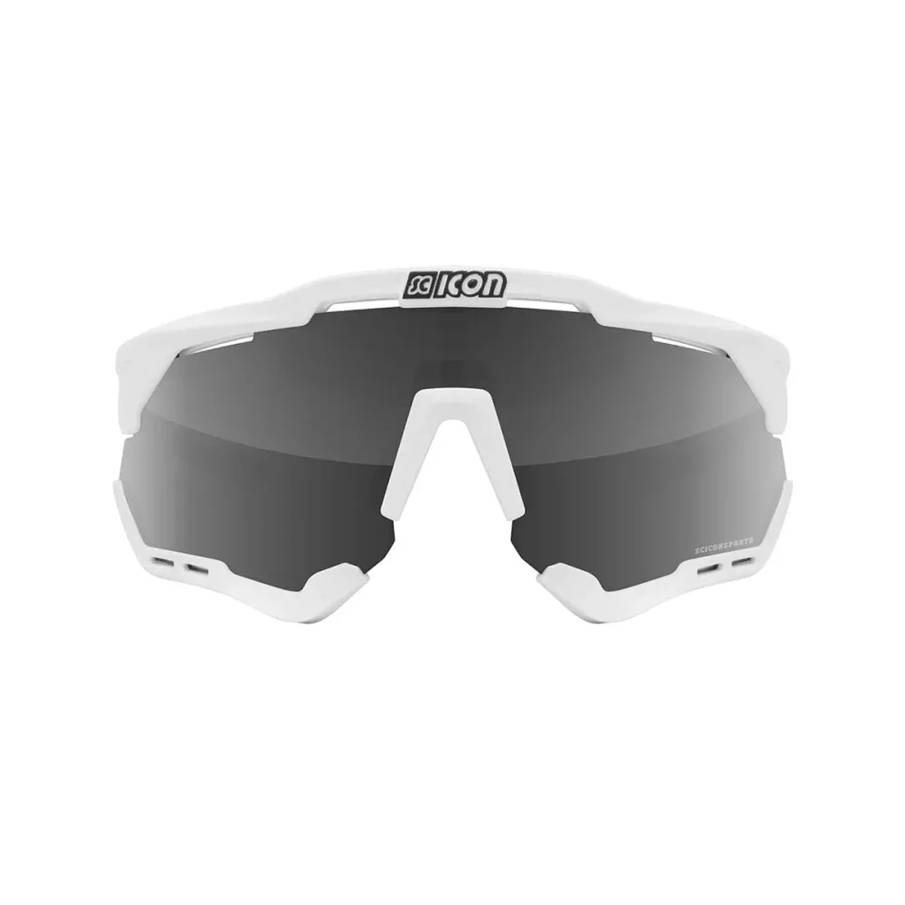Lunettes SCICON AEROSHADE XL Blanc Iridium Argent – Image 2