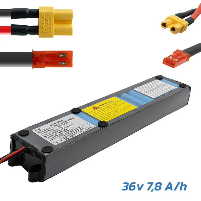 Batterie 36V 7,8Ah pour Kugoo S1 — Connecteurs XT30 + JST Batterie 36V 7,8Ah pour Kugoo S1 — Connecteurs XT30 + JST