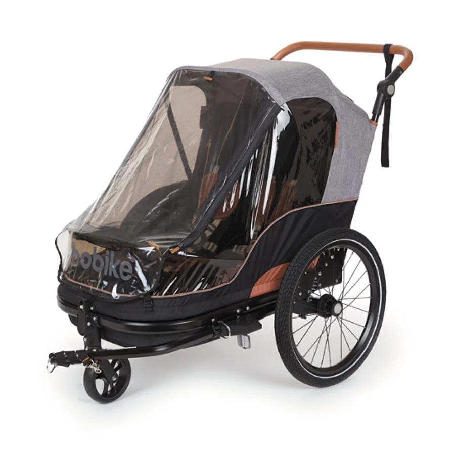 REMORQUE / POUSSETTE ENFANT BOBIKE MOOBE GRIS CHARGE MAXI 44KG