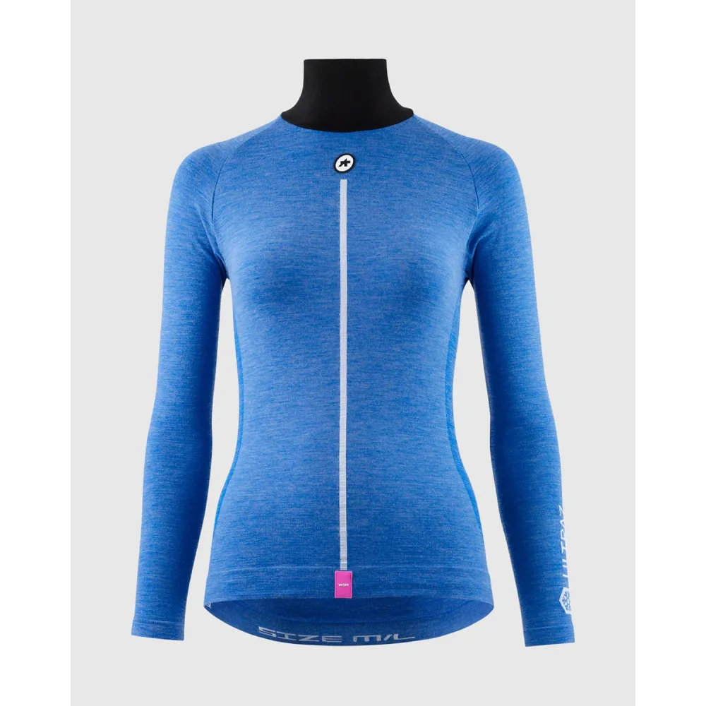 Sous-Vêtement ASSOS ULTRAZ WINTER SKIN P1 Manches Longues Femme Calypso Blu Sous-Vêtement ASSOS ULTRAZ WINTER SKIN P1 Manches Longues Femme Calypso Blu