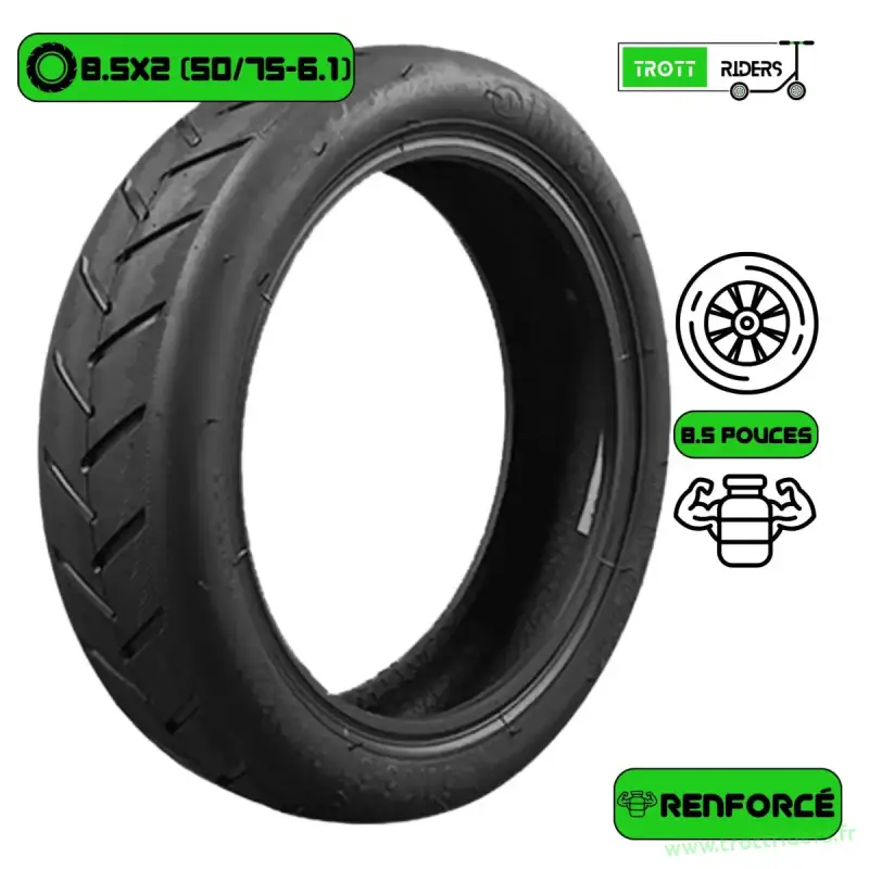 Pneu Renforcé 8.5x2 pour Trottinette Électrique Xiaomi M365
