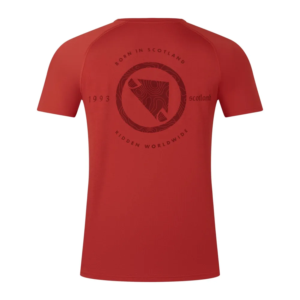Maillot ENDURA LOOP Manches Courtes Rouge – Image 2